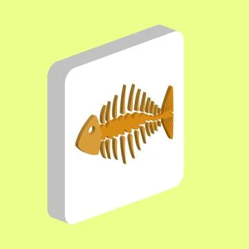 Fishbone computer symbol Stock Illustration