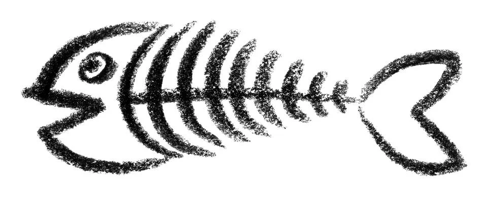 Fishbone icon Stock Illustration