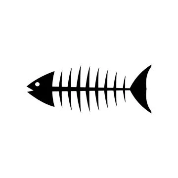 Fishbone icon Stock Illustration