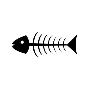 Fishbone icon Stock Illustration