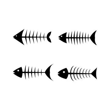 Fishbone icon Stock Illustration