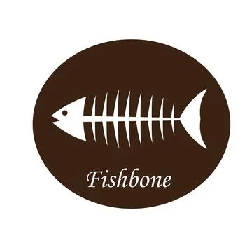 Fishbone icon Stock Illustration