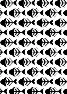 Fishbone Pattern イラスト素材