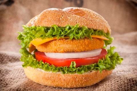 Fishburger time Stock Photos