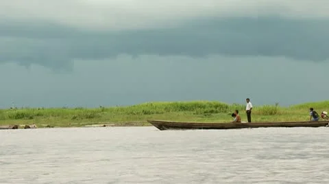 Fisher at Amazon River Stock Footage 10792864