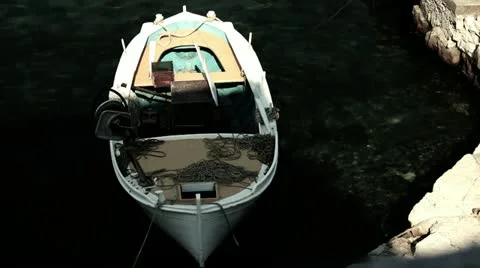 Fisher boat 05 Stock Footage 12563776