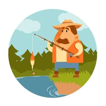 Fisher Stock Illustration