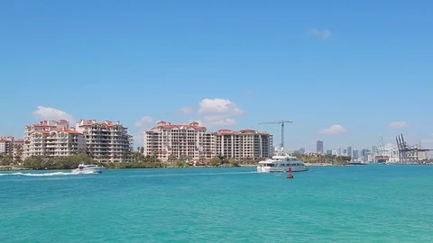Fisher Island in Miami Stock Footage 76721677