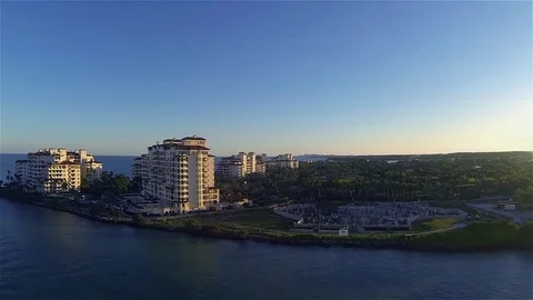 Fisher Island Miami Stock Footage