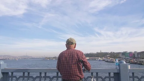 Fisher man in turkey Stockbeeldmateriaal 81589820