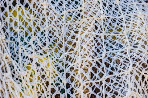 Fisher net, close-up background texture Stock Photos