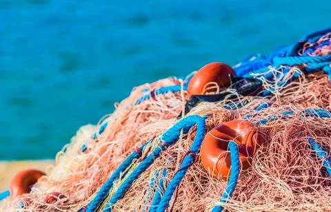 Fisher net Stock Photos