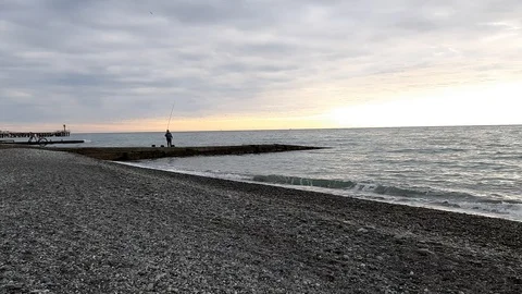 Fisher on the sea Video stock 121518128