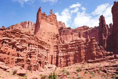 Fisher Tower of Moab, Utah Stock Photos