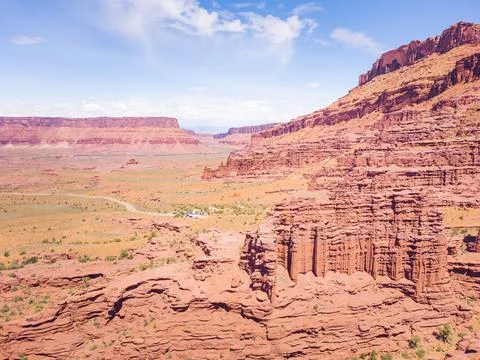 Fisher Tower of Moab, Utah Foto stock