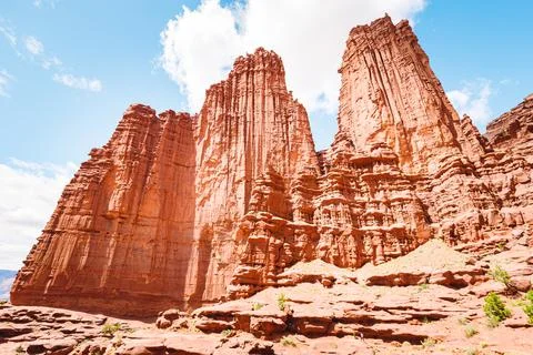 Fisher Tower of Moab, Utah Stock Photos