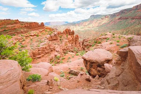 Fisher Tower of Moab, Utah Foto stock