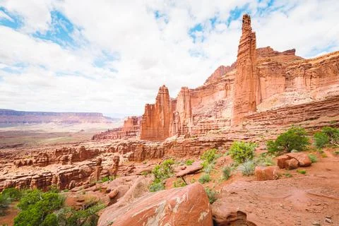 Fisher Tower of Moab, Utah Foto stock