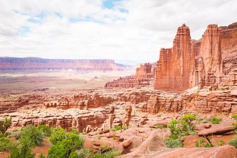 Fisher Tower of Moab, Utah Stock Photos