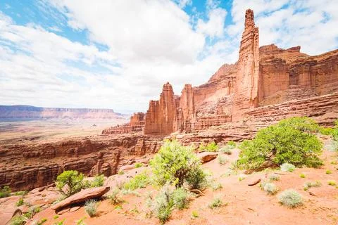 Fisher Tower of Moab, Utah Foto stock