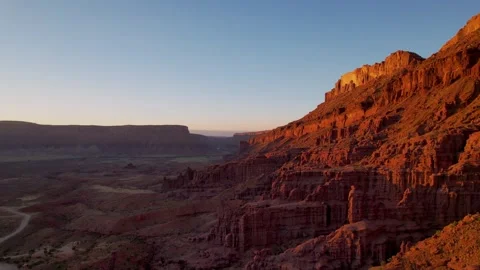 Fisher Towers Sunset Stock Footage 254426905