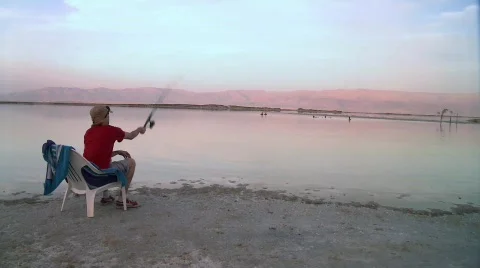 The fisherman 1 Stock Footage 532320