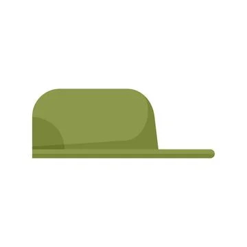 Fisherman baseball cap icon flat isolated vector Stockillustratie
