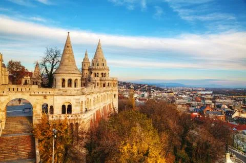 Fisherman bastion in Budapest, Hungary Stock Photos