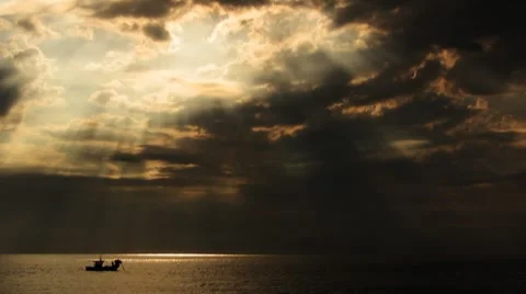 Fisherman boat 库存影片 7748289