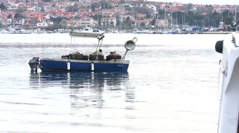 Fisherman boat Stock-Footage 23445125