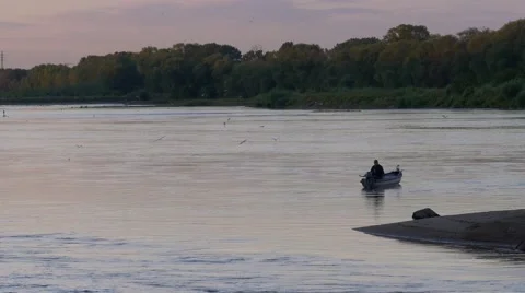 Fisherman at the boat. Stock-Footage 66248138
