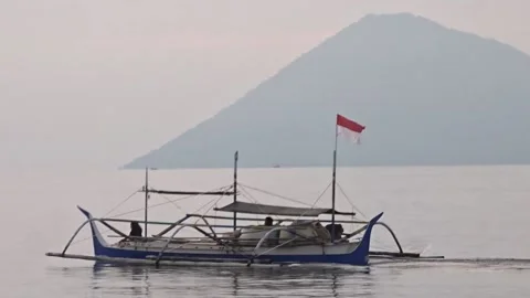 Fisherman Boat Video stock 209885566