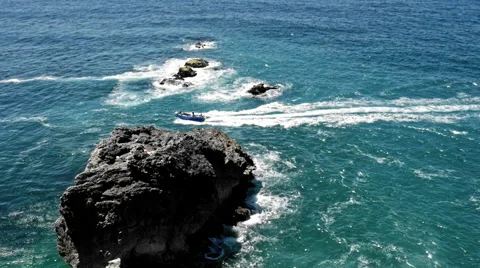 Fisherman boat in the ocean 库存影片 65032140