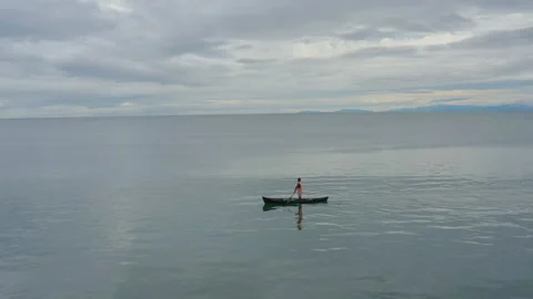 Fisherman Canoa Stock Footage 220869490