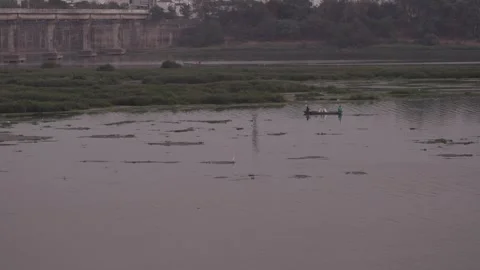 The Fisherman Is Casting His Net HD Clip Stock Footage 305223106