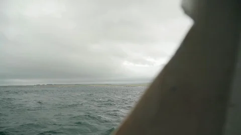 Fisherman off the coast off Ireland Stock Footage 99709366