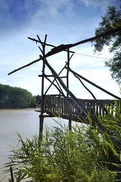 Fisherman deck Stock Photos