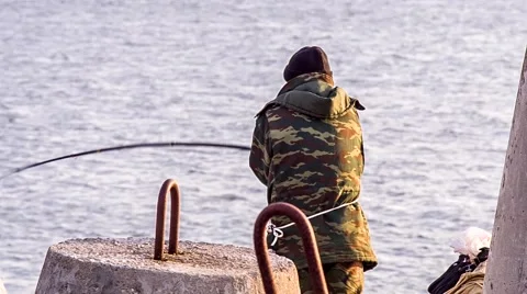 Fisherman Stock Footage 48614015