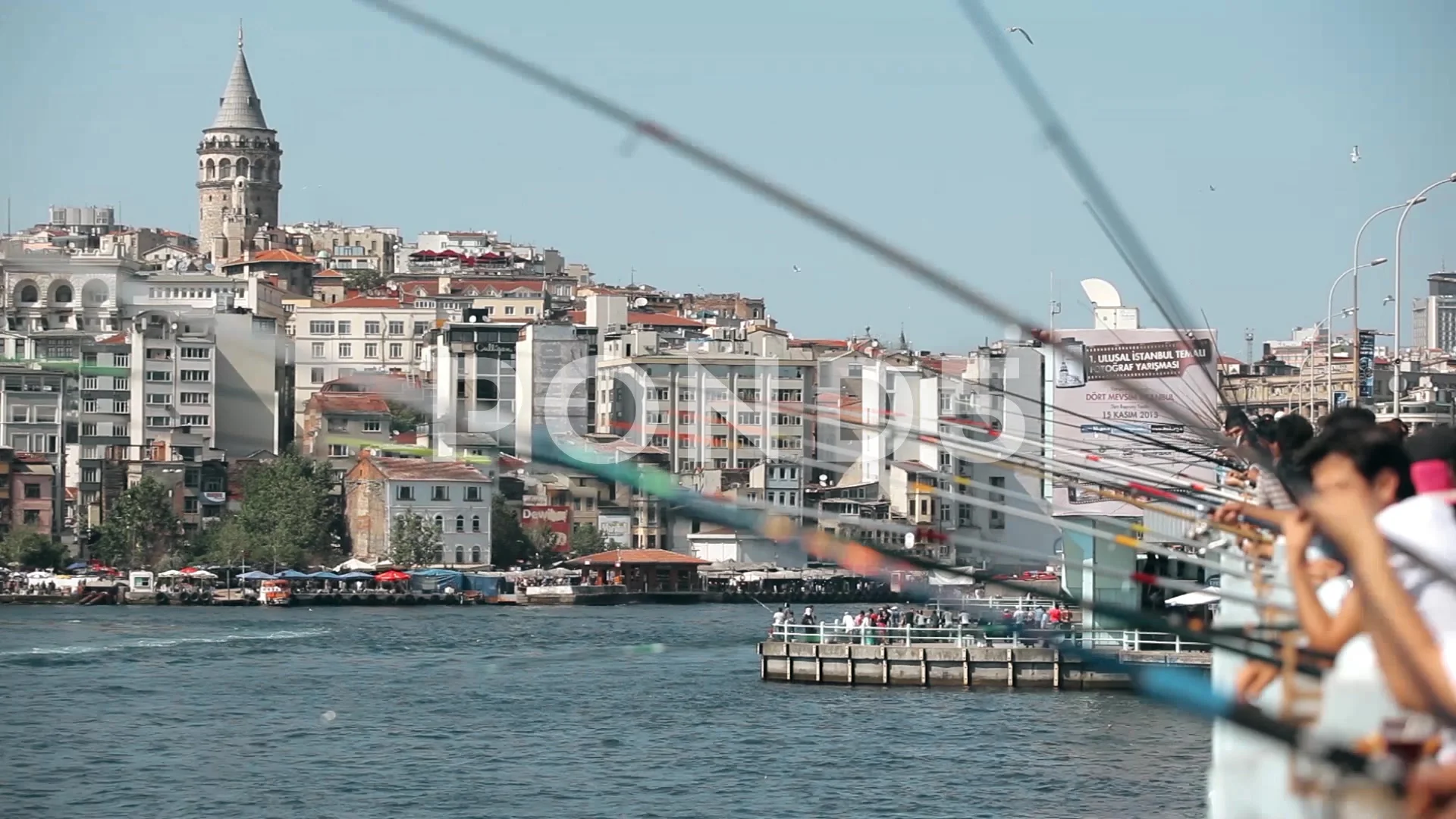 Video Fisherman At Galata Bridge Istanbul Turkey 60605204 Images, Photos, Reviews