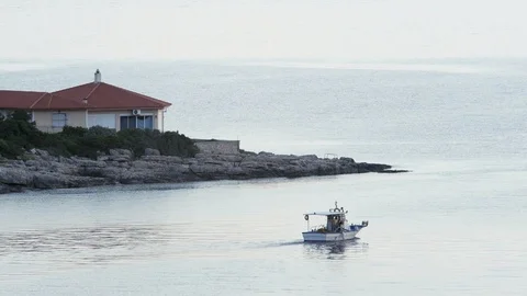 Fisherman going to work Stock Footage 112708570