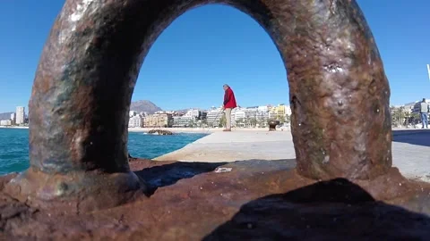 Fisherman in the harbor Vidéo 158547308