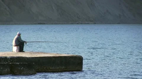 The fisherman. HD 1080 Stock Footage 21218978