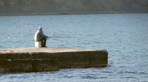 The fisherman. HD 1080 Stock Footage 21225038