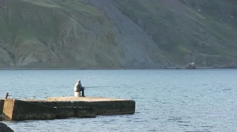 The fisherman. HD 1080 Stock Footage 21244764