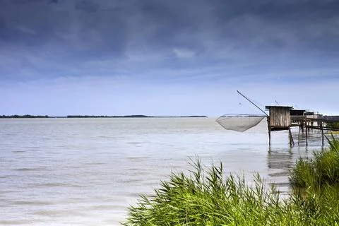 Fisherman huts Stock Photos