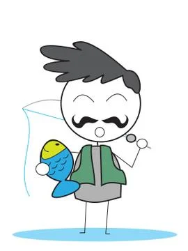 Fisherman Stock Illustration