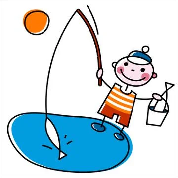 Fisherman Stock Illustration