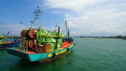 Fisherman jetty Stock Footage 89770121