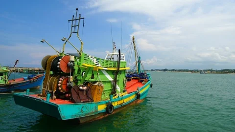 Fisherman jetty Stock Footage 89771366