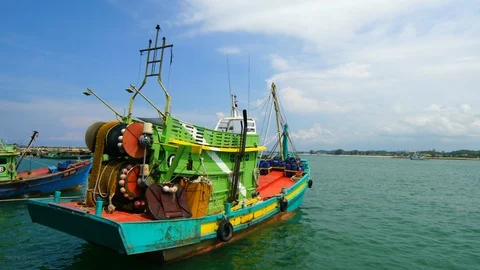 Fisherman jetty Stock Footage 89773160